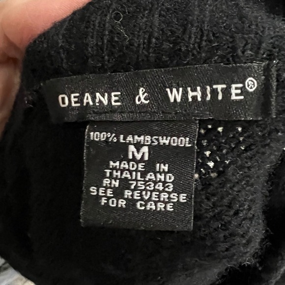 Deane & White Lambswool Nordic Full Zip Cardigan Sweater Women's Medium - Picture 4 of 8